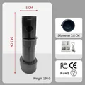 Compact black wireless electric vacuum pump for storage bags with 130g lightweight design - Black Wireless Style / Black