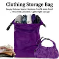 Sac de compression violet grande capacité pour l'organisation des vêtements de voyage - Violet Crépuscule