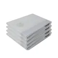 Thickened white vacuum storage bag set of 4 for clothes and bedding closet storage - Clear