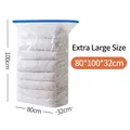 Extra large 3D vacuum storage bag 80x100x32cm for space-saving quilt and bedding storage. - Extra Large / 80*100*32cm (Pump-free 3D)