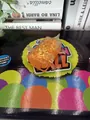 Orangener Glitzer Malzzucker Squishy Spielzeug zum Stressabbau und für Sinnesspiele - Axolotl Quetschen / Irisierendes Gelb