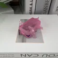 Rosa durchscheinendes Voxel-Axolotl-Squishy-Spielzeug zum Stressabbau und langsamen Aufsteigen - Axolotl Quetschen / Rosa