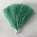 Vibrant green artificial pampas grass bouquet for Nordic style wedding and home decor - Lake Green