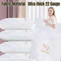 Durable extra thick 22 silk white vacuum compression bag for quilts and clothes - Extra Large 100x110cm (Extra Thick 22 Silk) / White Kangaroo