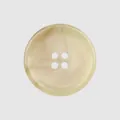 High-end beige marbled resin button with four holes for clothing apparel - Color 41 (Amber/Yellow)