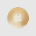 Premium tan resin button with four holes and marble swirl texture for high-end apparel - 15mm / Milk Tea Pattern