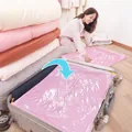 Pink vacuum storage bag for travel suitcase to organize clothes and quilts efficiently - Extra Large 100*80 / Pink