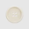 Klassischer cremefarbener Vierloch-Resinknopf für hochwertige Kleidung - Cremeweiß (01#) / 15mm (24L)