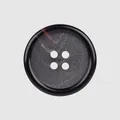 Elegant four-hole resin button featuring a unique black and brown marbled texture - Mixed Brown (09#)