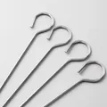 Set mit vier langlebigen Grillspießen aus Edelstahl für Heißluftfritteusen und Backöfen - Grillspieß / Mehrere Teile