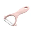 Roze keramische Y-vormige dunschiller voor groenten en fruit met ergonomische greep - Noords Roze