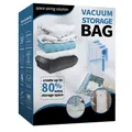 Thickened transparent blue vacuum storage bags for space-saving clothes and quilt organization. - 6-Piece Set (2M 2L 1XL + 1 Hand Pump) / Color Box Packaging (Hand Pump Set)