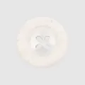 Premium white resin button with marble texture for high-end clothing accessories - 15.0mm (24L) / 01# White Marble