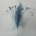 Blue artificial pampas grass spray for elegant wedding decoration floral arrangements - Navy Blue