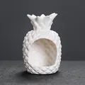 Minimalist matte white ceramic pineapple-shaped incense burner and Palo Santo wood holder - Pineapple Shape (JCSMJ32-01)