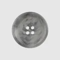 High-quality grey marble pattern resin button with four holes for premium suits and coats - 15mm / Grey Marble Pattern