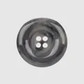 Premium grey marble texture resin button with four holes for luxury apparel and coats - 15.0MM (24L) / Grey Marble (Color #05)