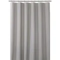 Durable solid beige waterproof PEVA shower curtain with rings for bathroom setup - 180x180cm / Gray