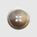 Bouton haut de gamme en résine marbrée à quatre trous pour manteaux et couture de luxe - 20.0mm (32L) / Texture Marbre Brun