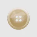 Bouton en résine beige de haute qualité avec texture marbrée et design à quatre trous - 15.0mm (24L) / Marbre Beige