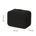 Black Oxford cloth travel shoe storage bag with dimensions 30x22.5x15cm - 30*22.5*15cm / Rum Black
