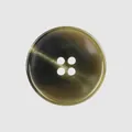 Premium brown marbled resin button with four-hole design for high-end garments - Olive Marbled (Color 67#)