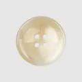 High-quality Japanese resin button featuring 4 holes and elegant ivory marbled texture - Round (Color 01#) / 15.0mm / Marble Beige