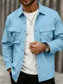 Photo professionnelle d'une veste de travail bleu clair multi-poches pour homme - S / Hauts / Bleu ciel
