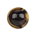 High-end round resin button with amber and brown tortoiseshell marbled pattern for coats - Size 28L (18.0MM) / Marble Pattern
