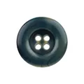 Premium navy blue resin 4-hole button with subtle wood grain texture for clothing - 15.0mm / Teal