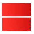 Detailed view of red silicone honeycomb mold for DIY beeswax foundation sheets - Red