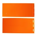Professional orange silicone honeycomb foundation mold for DIY beeswax sheet making - Orange