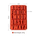 Stampo in silicone con 26 lettere, dimensioni 22x33,5 cm per pasticceria e DIY - Grande 26 Alfabeto (Cioccolato) / 33.5x22x1.7cm