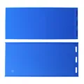 Detail of blue silicone beehive foundation mold with hexagonal honeycomb texture - Blue
