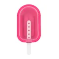 Moule à glace en silicone rose 65ml machine à bâtonnets DIY avec couvercle et bâton - Rose rouge