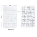 Stampo in silicone con 26 lettere maiuscole inglesi per cioccolato e resina - Grande 26 Alfabeto (Trasparente) / 33.5x22x1.7cm