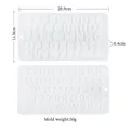 Stampo alfabeto 26 in silicone per cioccolato, sapone e resina, 20,9x11,3x0,4 cm, 50 g - Piccole Lettere dell'Alfabeto / 20.9x11.3x0.4cm