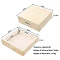 Stampo per sapone in legno con inserto in silicone e coperchio 8L per sapone fai da te - Capacità 8L