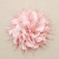 Grote 18 cm roze satijnen bloemspeld met strass-steentjes voor catwalk- en dansoptredens - Roze
