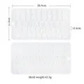 Stampo in silicone con lettere e numeri per cioccolato o sapone, misura 20,9x11,3 cm - Piccoli Numeri e Simboli / 20.9x11.3x0.4cm