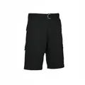 Pantalones cortos tipo cargo transpirables para hombre negro con cinturón D-ring - S / Bottoms / Negro