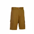 Pantalones cortos cargo de secado rápido para hombre en color mostaza con cinturón D-ring - S / Bottoms / Café