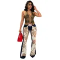 Modische Schlagjeans mit Kuhprint und Stretch für einen trendigen Western-Look Ansicht - S / Unterteile / Camel