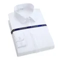 Camisa blanca de manga larga de fibra de bambú con acabado sin planchado profesional - 38 / Tops / Blanco