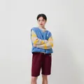Stylish blue sleeveless fleece vest jacket with button closure for spring and autumn - Blue