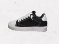 NUMERIS Trendy Men's Casual Platform Sneakers in Stylish Black and White Contrast Design - 36 / Black and White