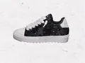 Zapatillas de plataforma NUMERIS para hombre en blanco y negro con estrellas y cordones gruesos - 36 / Leopardo Negro y Gris