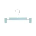 Cintre à pantalons antidérapant vert menthe moderne avec clips réglables pour jupes - Lot de 10 / Vert Mat