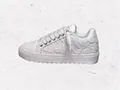 Elegantes zapatillas blancas con plataforma y encaje transpirable de Numeris - 36 / Encaje blanco total