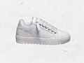 Zapatillas blancas NUMERIS de suela gruesa para hombre, diseño transpirante y versátil - 36 / Todo Blanco